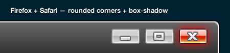 Firefox + Safari - rounded corners + box-shadow