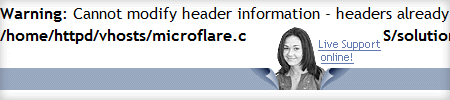 Microflare PHP errors