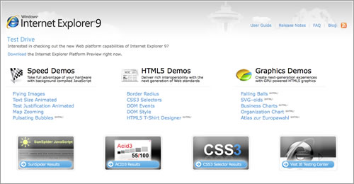 IE9 test drive