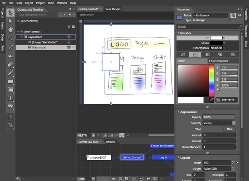 SketchFlow in Expression Blend