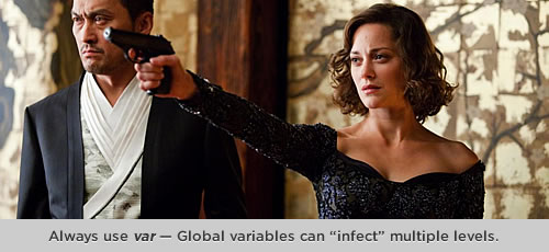 Inception - global variable