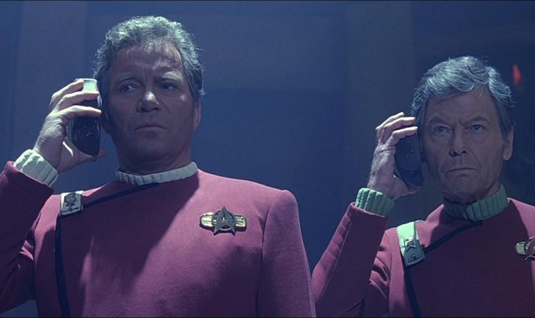 Captain Kirk and Leonard McCoy